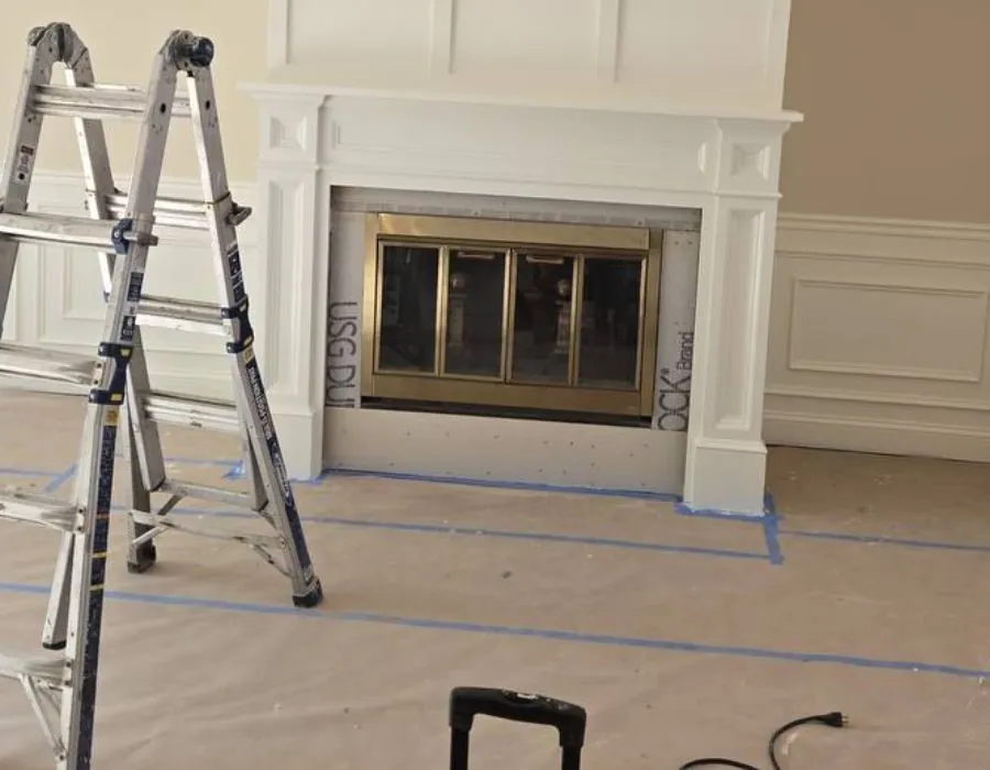 Fireplace surround renovation