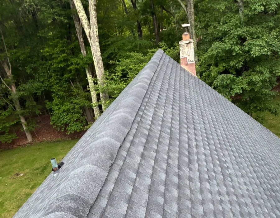 Gray asphalt shingle roof replacement in Westchester County