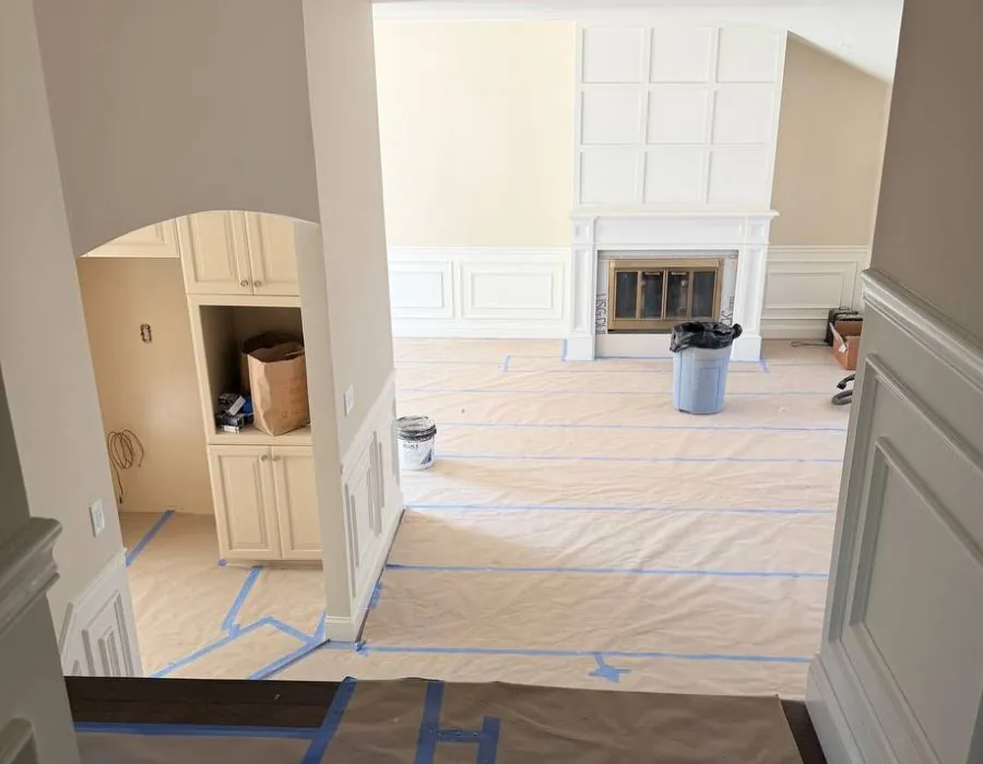 Open concept living room remodel