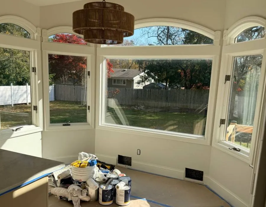 Sunroom arched windows for Westchester renovation